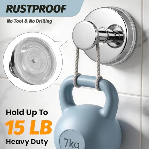 50% Off Large 15lb Suction Cup Shower Hooks - Image 3