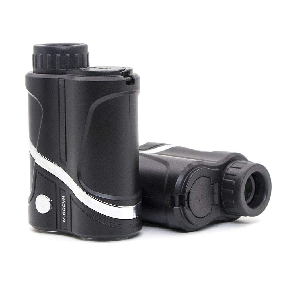 AIZYR Chercheur De Gamme De Golf, 600 Mètres Télescope Télémétrique Laser - Quatre en Un, Vitesse/Ranging/Hauteur/Angle (Erreur 0,5 Mètre), Noir