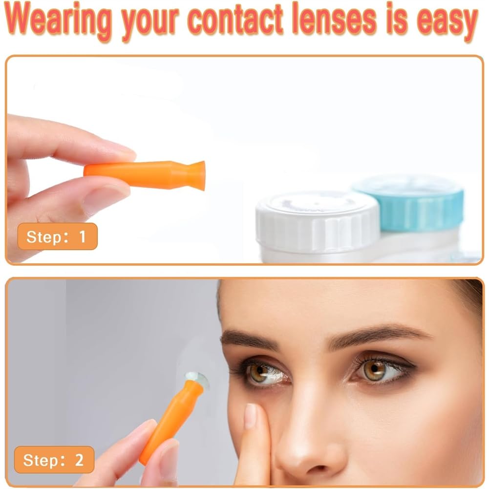 10 Pack Scleral Lens Inserter Tool Ventless Contacts Inserter Applicator for Hard Contact Lenses and Prosthetic Eyes — view 2