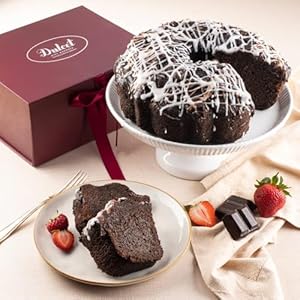 Dulcet Gift Baskets Chocolate Glazed Favorite Kosher Dairy Coffee Fluted Cake Gift Box for Holiday, Birthday, Sympathy Or Get Well for Men, Women & Office Gatherings