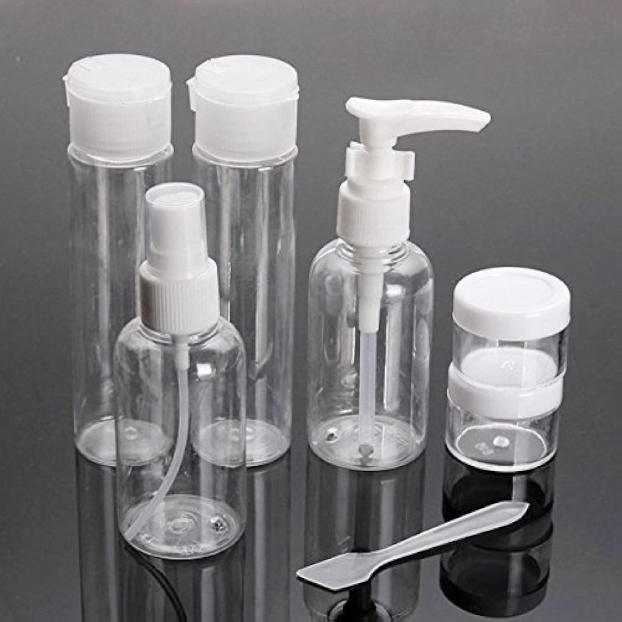 6 Pcs Refillable Atomizer Empty Clear Spray Bottles, 100ML
