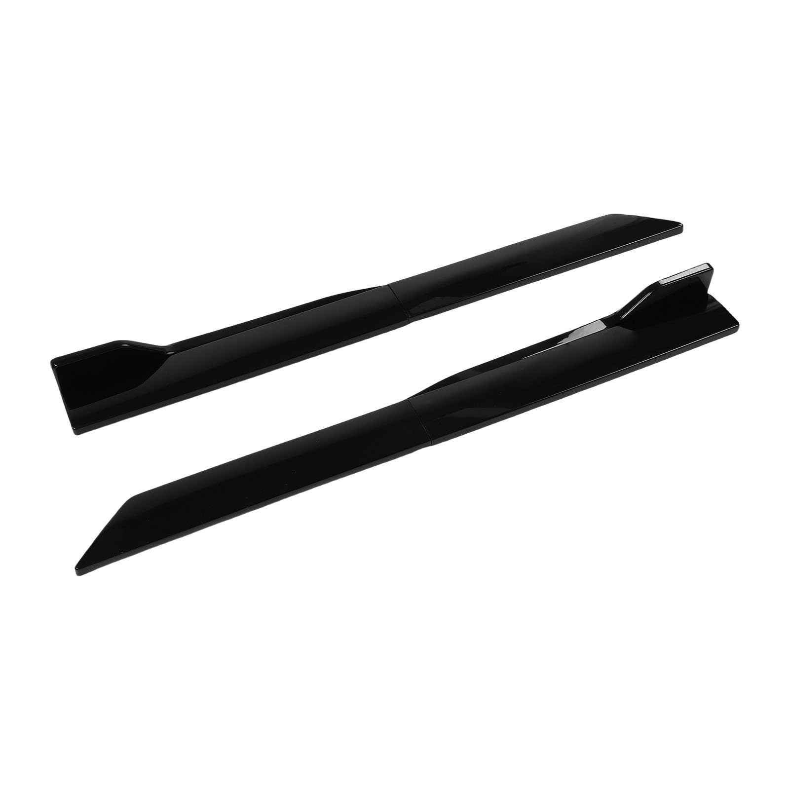 Ausla Dokładka Boczna Samochodu z Tworzywa ABS, Uniwersalna, Regulowana Konstrukcja 105 Cm dla Lepszej Aerodynamiki, Sportowy Wygląd dla Wszystkich Modeli Samochodów (BLACK)