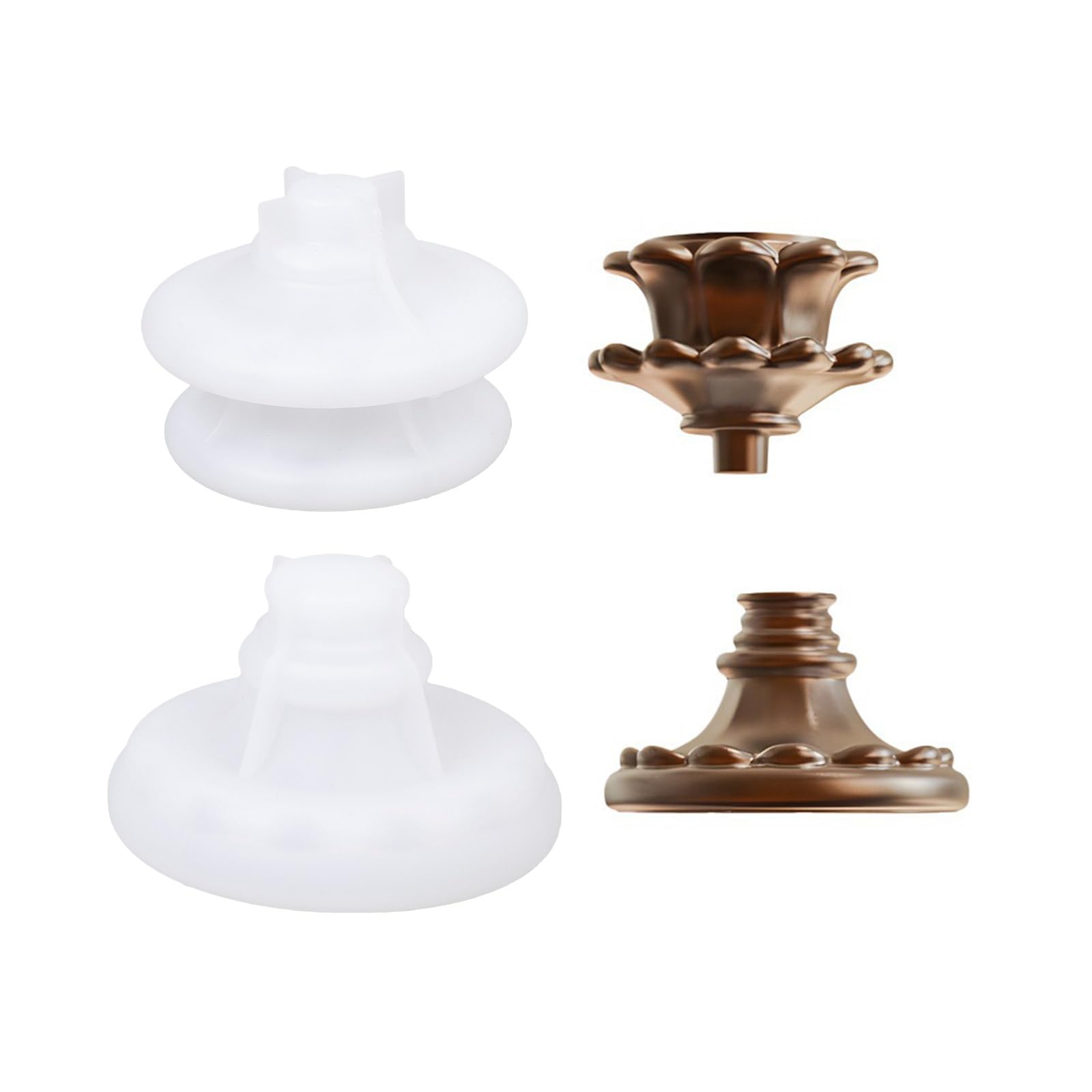 Buxuaaaa Professional Silicone Holder Mold with Intricate Detail for Crafting Resin Decors and Artistic Creations European Styles Holder Silicone Mold