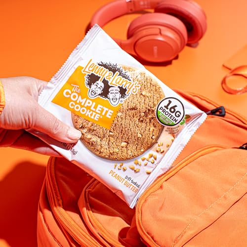 Image of Lenny & Larry's The Complete Cookie, Peanut Butter, Soft Baked, 16g Plant Protein, Vegan, Non-GMO, 4 Ounce Cookie (Pack of 24)