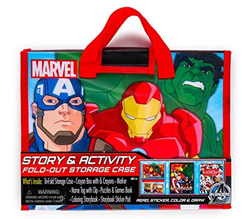 Marvel Avengers Story & Activity Fold-Out Case