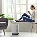 Pure Enrichment MistAire Eva - Mist-Free Evaporative Humidifier with Antibacterial Filter, 2.8-L Tank, 4 Speeds, Large Room Coverage up to 500 sq. ft., Night Light, Auto Shut-Off Timer, No White Dust