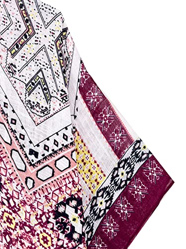 Image of Spicy Sandia Kimonos for Women Floral Beach Cover Up Loose Swimsuit Bathing Suit Coverup Cardigan for Summer Swimwear