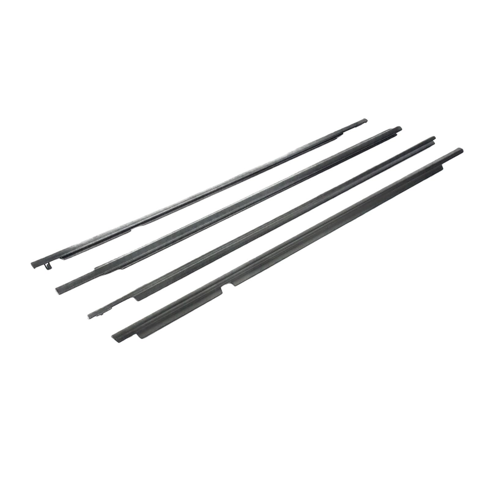 Watjcse Black Car Window Weatherstrips Side Door Moulding Rubber Trim Seal Belts Compatible With Toyota Land Cruiser Prado 120 Series 2003-2009