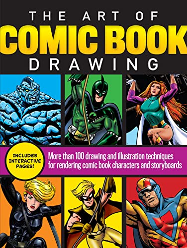 Inking techniques The Art of Comic Book Drawing: More than 100 drawing and illustration techniques for rendering comic book characters and storyboards