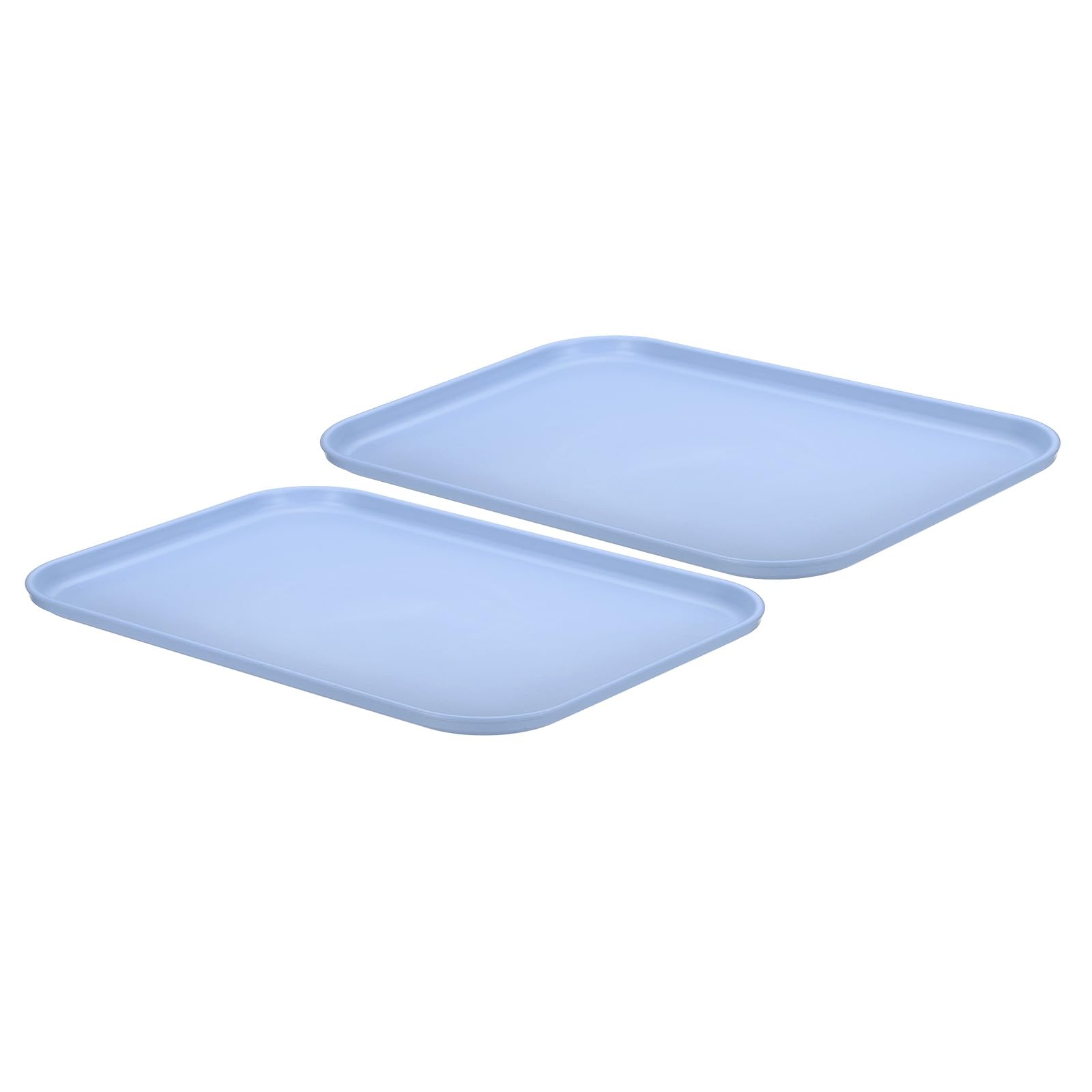PATIKIL Bandejas Para Servir Comida Rápida De 10 X 7 Pulgadas, 2 Bandejas Reutilizables Para Servir Restaurante, Ropa De Limpieza, Incluida Bandeja Rectangular Multiusos De Polipropileno De Tamaño