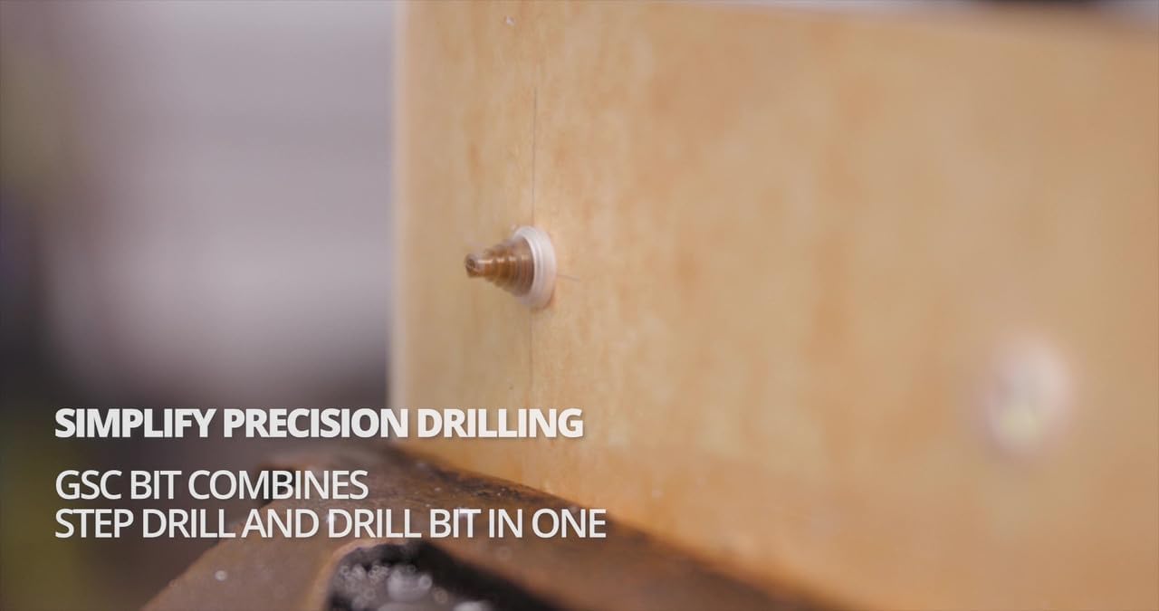 Drill America ZMPOUGSC7 GSC Series - Juego de brocas de punta escalonada de cobalto de 7 piezas