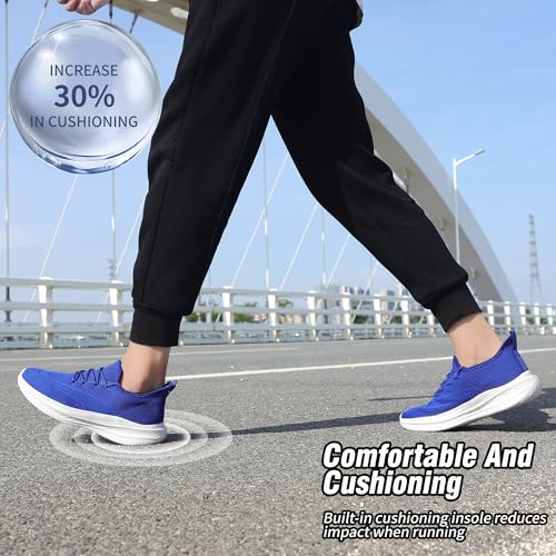 Image of VAMJAM Men's Running Shoes Slip On Walking Shoes Non Slip Lightweight Workout Breathable Gym Sneakers Fashion Mesh Sneakers
