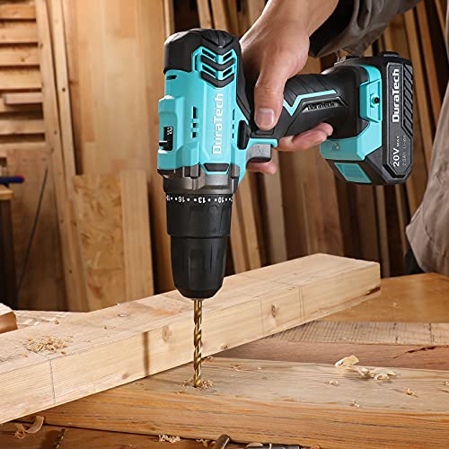 Duratech 20V Cordless Drill, Electric Power Drill Driver Set With 1/2 Inch Keyless Chuck thumb #8