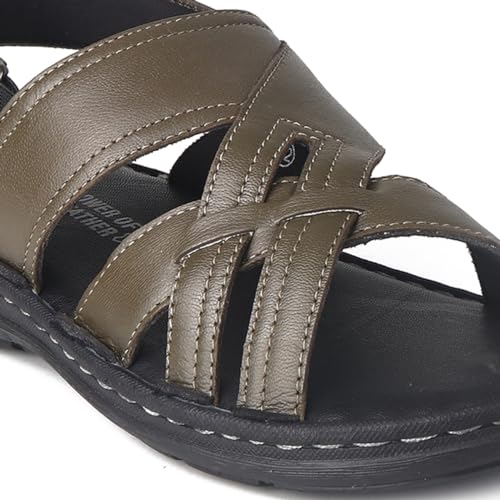 Image of Red Chief Leather Casual Sandals for Men
