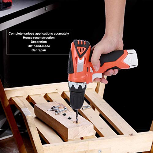 Elektrischer Schraubendreher, 12V Akkuschrauber, Akkuschrauber Autoreparaturwerkzeug mit 10 Bohrer, 1300mAh Akku… – Bild 3