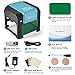 Laser Engraving Machine, 3000mW Mini Desktop Laser Printer Engraver Machine Working Area 80X80mm for DIY Logo(3000mW)