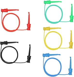 Sonda, 5pcs Colorido Multímetro Prueba Eléctrica Sonda SMD, Clips de Gancho 5 Pcs Ic Clamp/Holder de Silicona Rojo Verde Azul Amarillo Negro