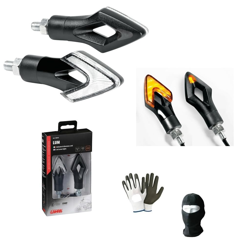 COMPATIBILE CON RIEJU MRT 50 COPPIA DI FRECCE A LED OMOLOGATE PER MOTO INDICATORI DI DIREZIONE 12V UNIVERSALE 75CM X 27CM LAMPA LENTE BIANCA LUCE ARANCIO