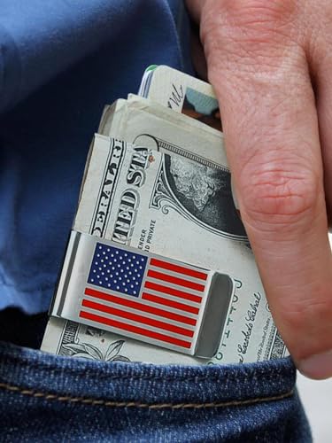 Stainless Steel Money Clip Slim Wallet Credit Business Card Holder for Men, Wallet Charms Gift for Father Dad Husband2