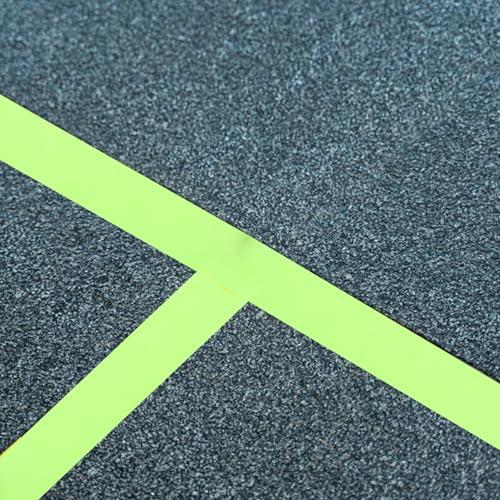 Ruban de marquage fluorescent vert bande large adhésif PVC 5 u. - 7