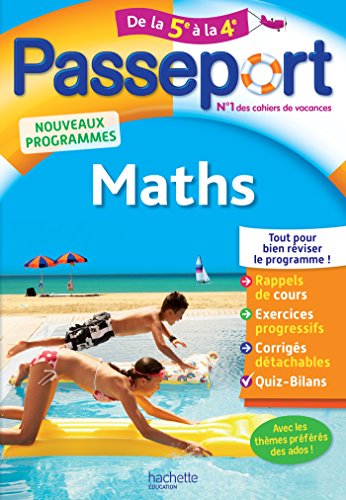 Télécharger Passeport - Maths de la 5e à la 4e - Cahier de vacances Livre PDF Gratuit