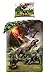 Jurassic World Linge de Lit Dinosaure Dino Dinosaure 140x200 cm + 70x90 CM