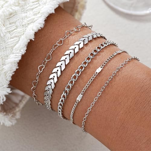Image of Fesciory 14K Gold Plated Ankle Bracelets Sets For Women, Adjustable Layered Infinite Anklet, Summer Beach Butterfly Star Foot Chain Jewelry Gifts