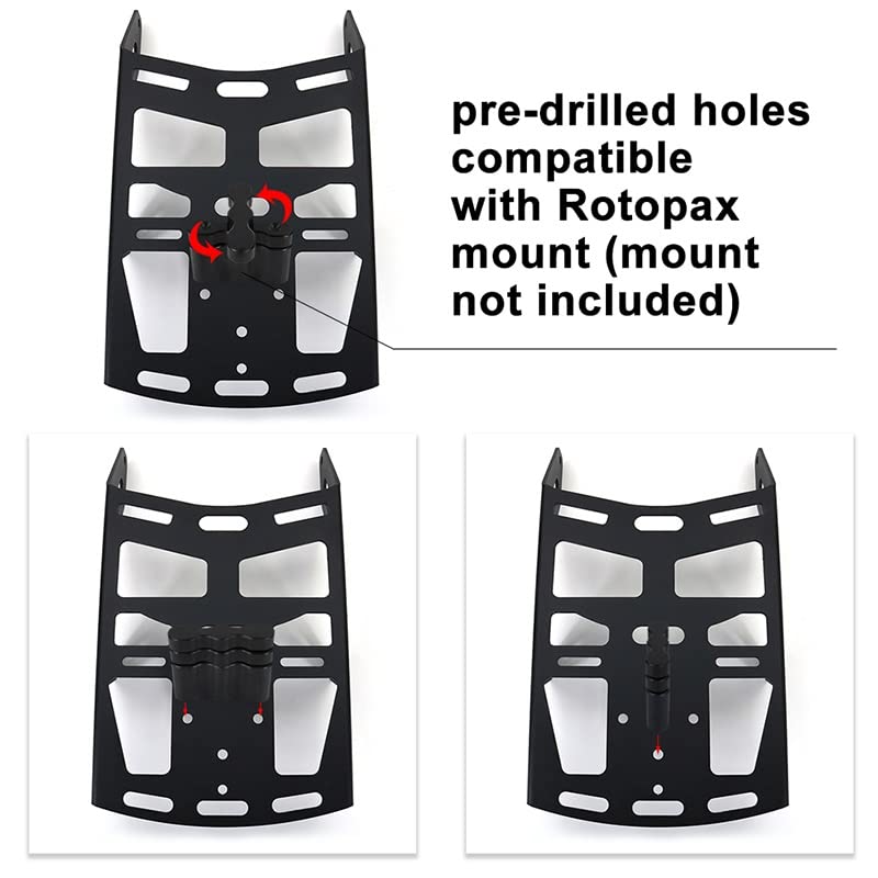 HHRDYY Motorrad Gepäckträger Für CRF300L 2021-2024 - Aluminium Heckträger