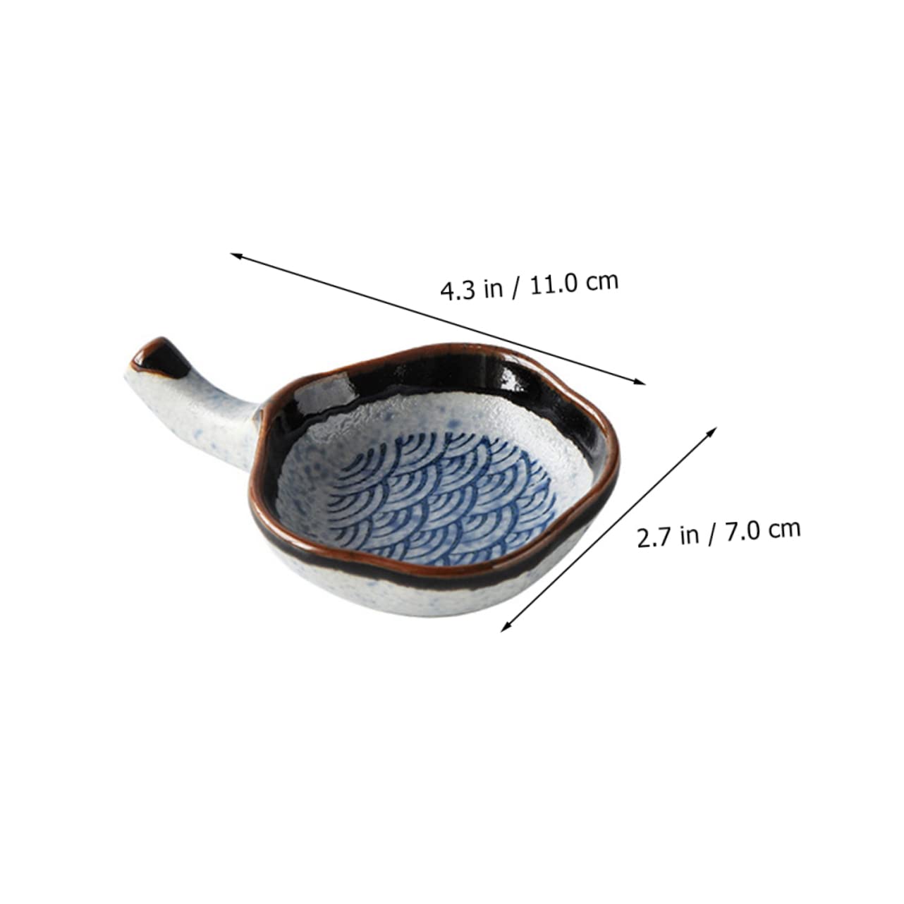 Essstäbchenhalter, 4 Stück, japanische Dip-Schalen, Vintage-Tablett, Bestecktablett, Dessert-Tablett, Soja-Schalen, kleine Dip-Schalen, japanische Soßenschalen, einfaches Design, Vorspeisenteller