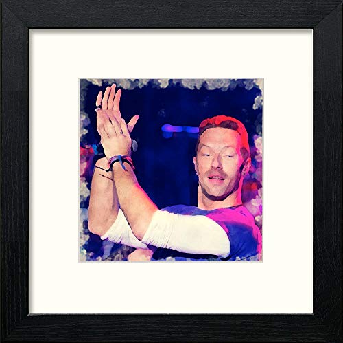 L Lumartos Coldplay - Cuadro Decorativo para Pared (Madera, 25,4 x 25,4 cm), diseño de Acuarela,...