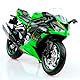 TOKAXI 1/12 Maßstab Kawasaki Ninja Z6 Diecast Spielzeugmotorräder, Kawasaki Motorradmodell, Ninja Motorrad-Spielzeug Geschenke für Jungen und Mädchen