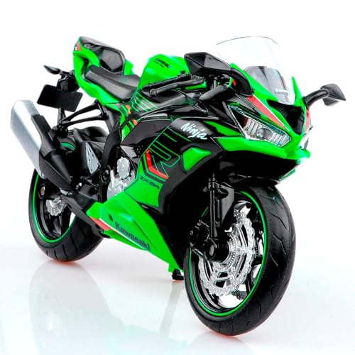 TOKAXI Échelle 1/12 Kawasaki Ninja Z6 Diecast Toy Moto, modèle de moto Kawasaki, jouet Ninja pour garçons et filles