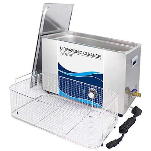 QWASZ Ultrasonic Cleaner, Digital Stainless Steel Ultrasonic Cleaning Machine Suitable for Jewelry, Metal Parts and Dental Laboratories 1.3L-30L