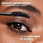 L'Oreal Paris Makeup Voluminous Original Curved Brush Mascara, Black, 0.28 Fl Oz - Image 5