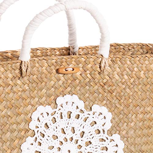 Capazo-de-Rafia-Mediano-de-Playa-Blanco-romantico-Vitta-LOLAhome
