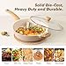 SENSARTE Ceramic Nonstick Frying Pan Skillet with Lid, 10.5 Inch Deep Frying Pan, 3.8 Qt Saute Pan, Induction Pan, Healthy Non Toxic Cooking Pan with Helper Handle, PFOA PFAS PTFE Free