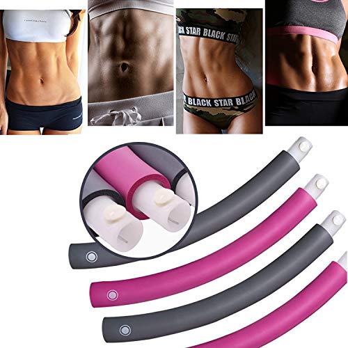 Potok Weighted Hoola Hoops, Exercise Removable Multiple Assembly Design Professional Fitness Hoola Hoop for Exercise, Weight Loss & Burning Fat, Home Workout Hoola Hoops for Adults - Thumbnail 4