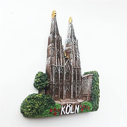 Imán Decorativo Catedral de Colonia Alemania 3D miniatura 3
