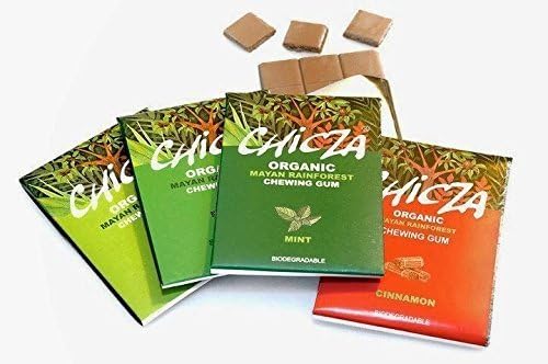 CHICZA The Organic Mayan Chewing Gum - Sample 5 x Packs - Lime, Mint, Spearmint, Cinnamon, Berry by CHICZA