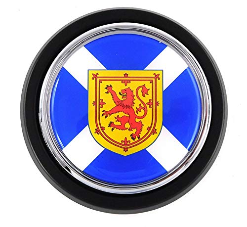 Image of Scotland Scottish Flag Car Truck Black Grill Badge 3.5 inch Grille Chrome Emblem