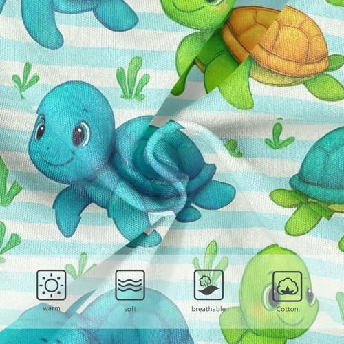 Joisal Cotton Girls Underwear Toddler Cute Cartoon Green Blue Turtles Panties Little Girl Pattern Underpants Briefs 2t3