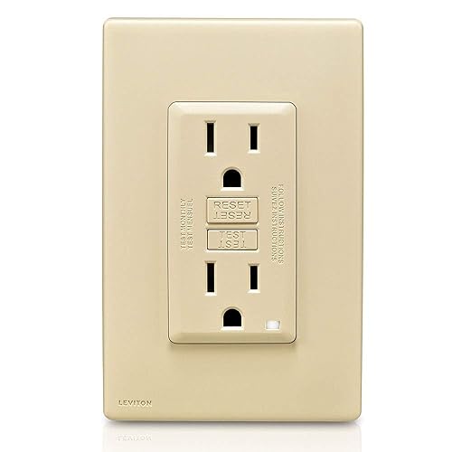 Miniatura 2 de Leviton Renu - Toma GFCI autocomprobable resistente a manipulaciones, 15 amperios, RGF15-NS, arena Navajo