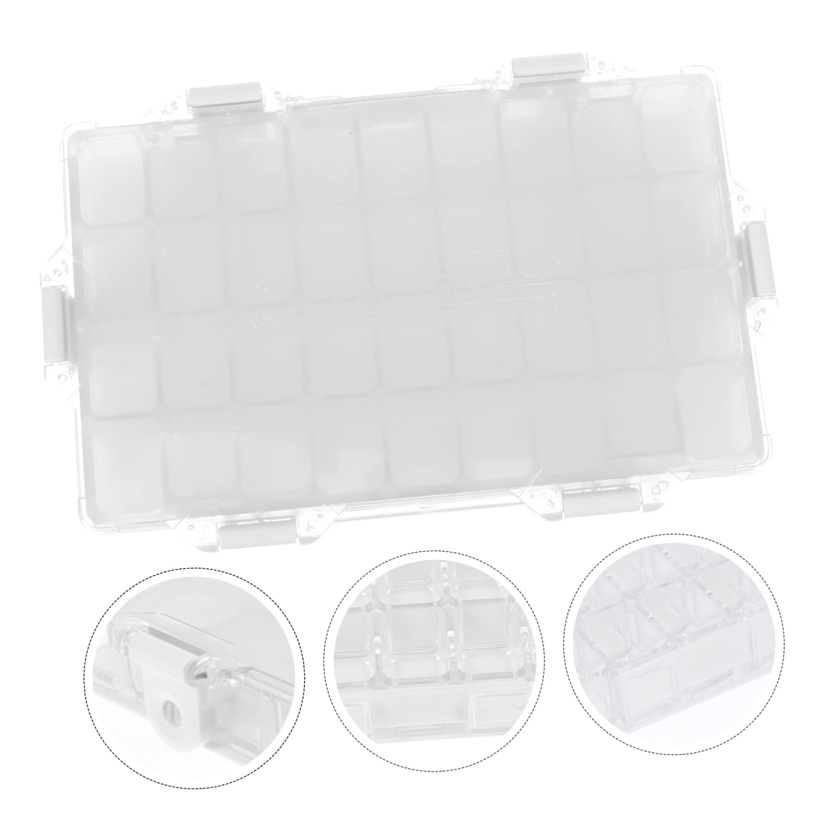 Boîte de Mélange de Couleurs Palette de Peinture Pratique et Étanche Portable en ABS 36 Compartiments Hermétiques pour Artistes et Étudiants