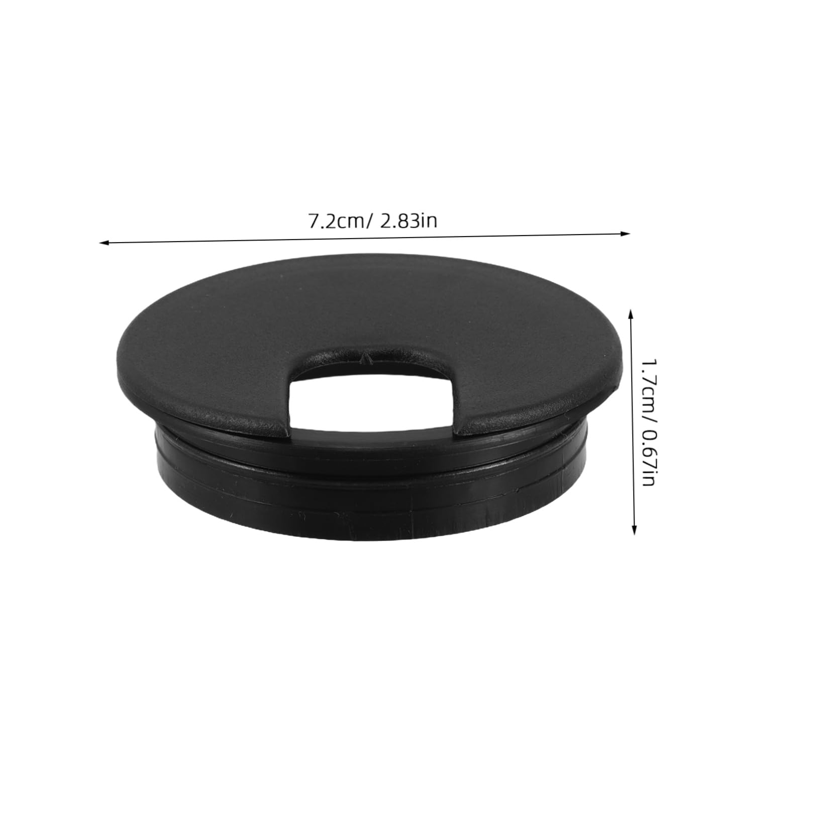 DOITOOL Table Cable Management Grommet Desk Hole Cover Plastic U-Shaped Hole for Phone Office Home Sleek Desk Wire Organizer