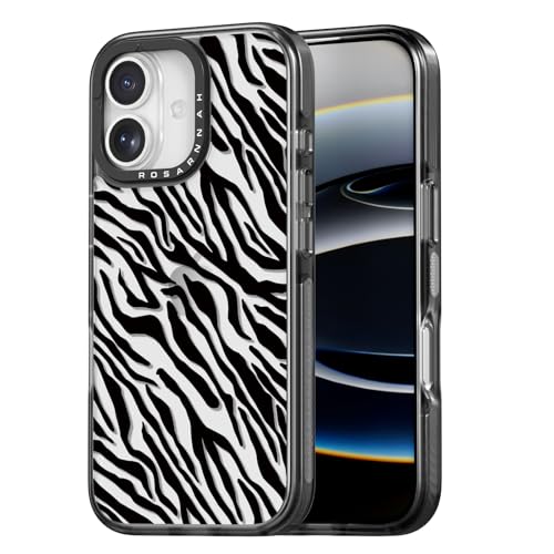 Coque iPhone antichoc 2m Rosarnnah 17BS protection durable motif zèbre noir amusant
