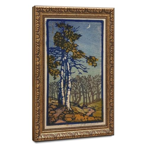 Toile Croissant de lune pour habiller un mur vide cadre suspendu