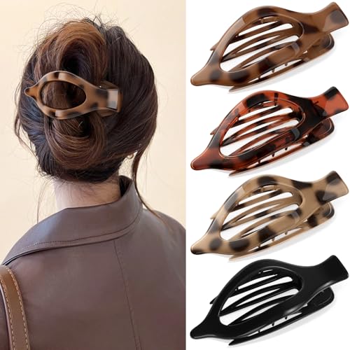 Oeusnael Large Flat Hair Clips
