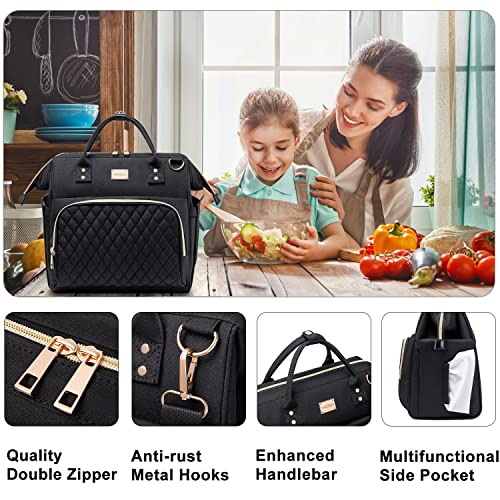 Weitars Lunch Bag For Women, Cute Insulated Lunch Box For Women For Work, Large Leak Proof Lunch Tote Bags,Lunch Cooler Purse With Side Pockets & Shoulder Strap, Lunchboxes For Picnic Beach #TOP1