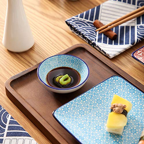 vancasso Macaron Set Piatti Sushi in Ceramica 6 pezzi Stile Giapponese