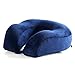 Cozy Hut Easy to Carry Memory Foam Travel Neck & Cervical Pillow, Head Chin and Neck Support Washable Micro-Fiber Cover with Storage Bag, Navy Blue